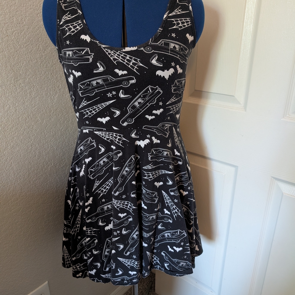 Black and White Patterned Dress